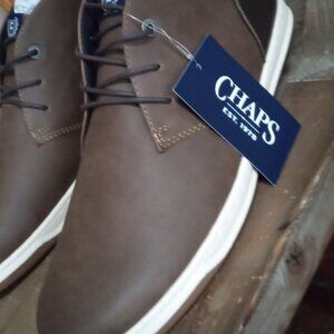 Chaps  Men's Size 10.5 Chukka Ankle Boots Lug Sole Brown Memory Foam